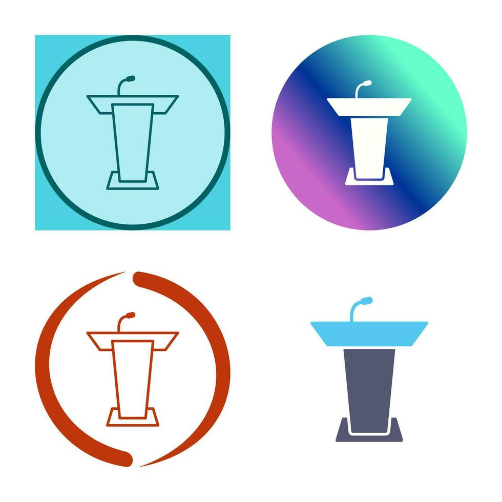 Podium Vector Icon