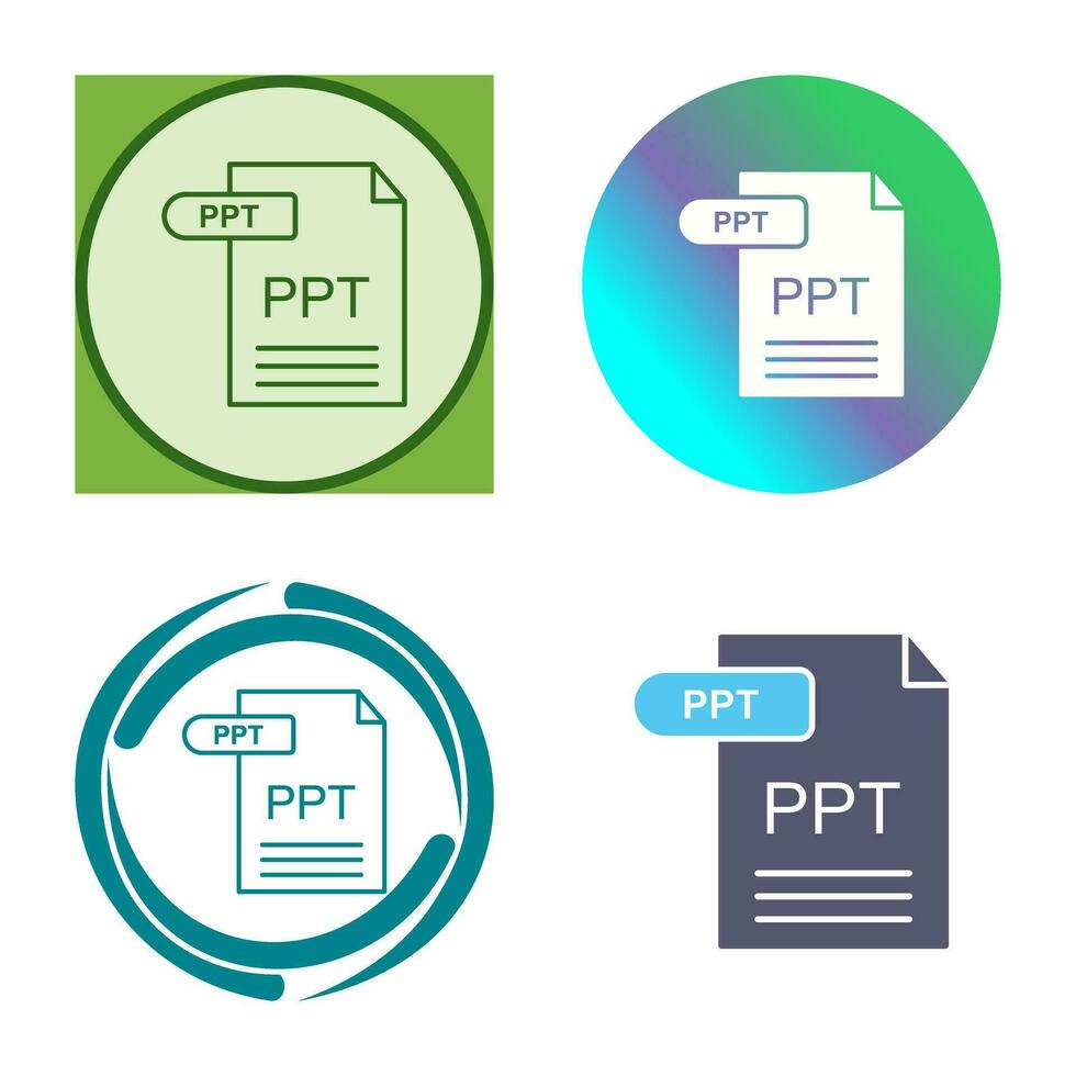 icono de vector de ppt