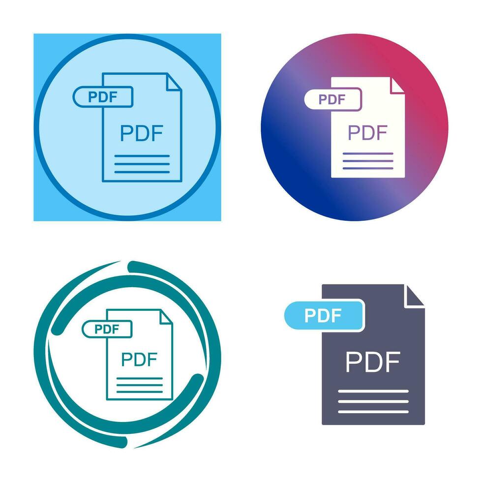 PDF Vector Icon