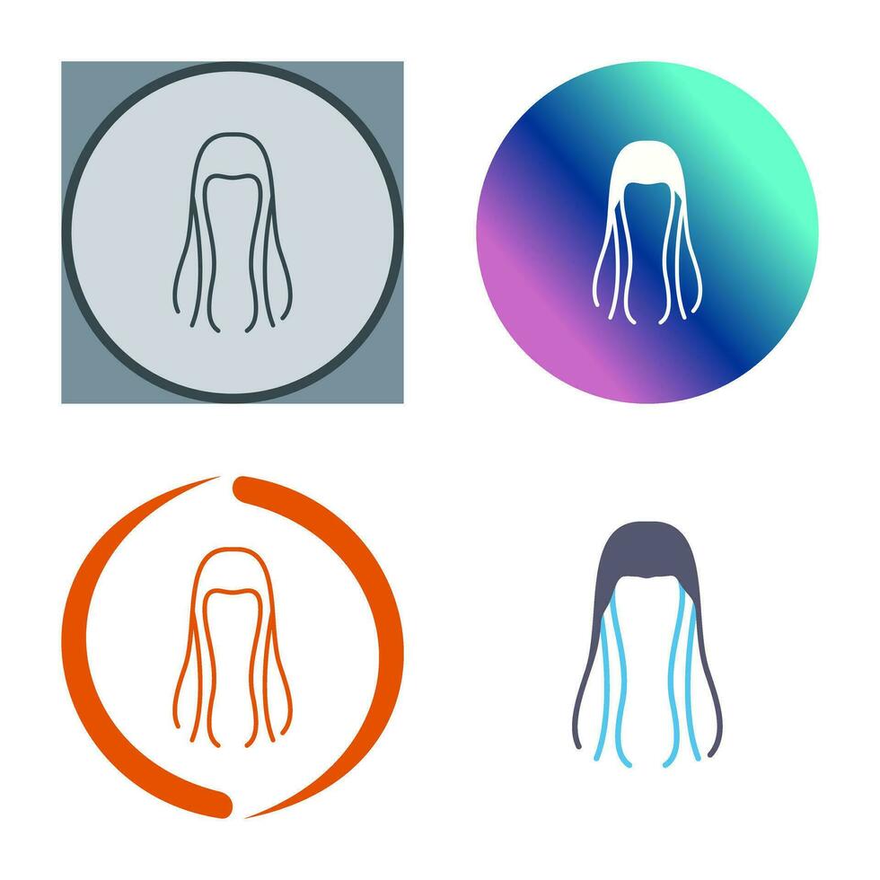 icono de vector de cabello