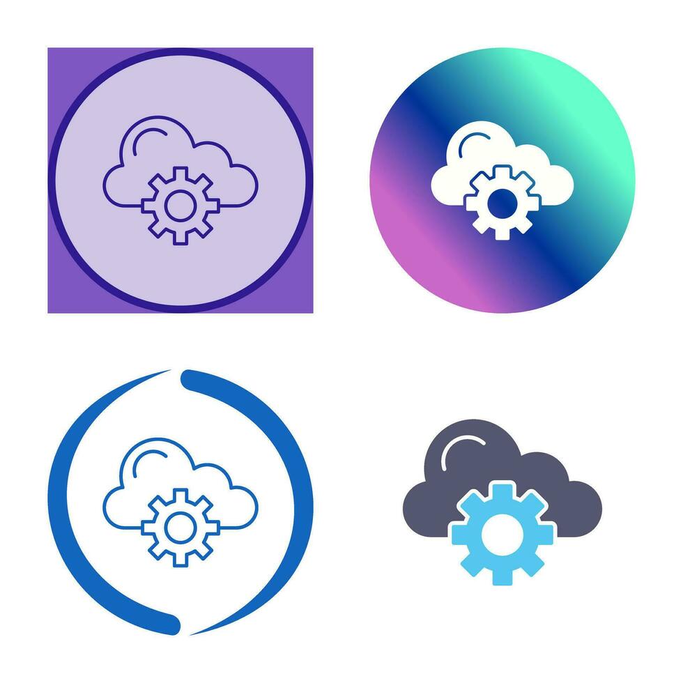 Cloud Computing Vector Icon