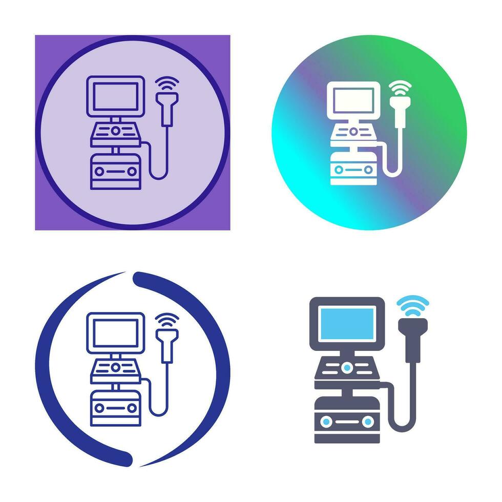 Ultrasound Machine Vector Icon