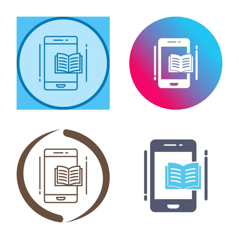 E Book Vector Icon