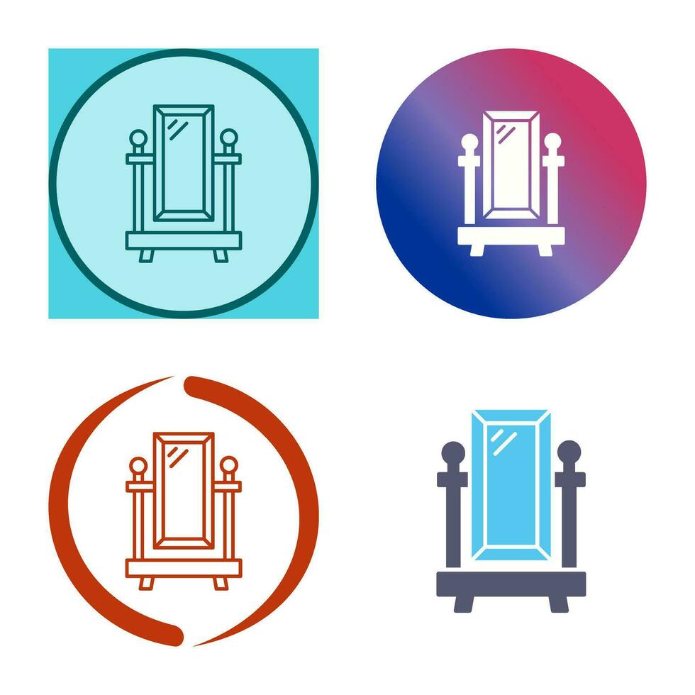 Floor Mirror Vector Icon