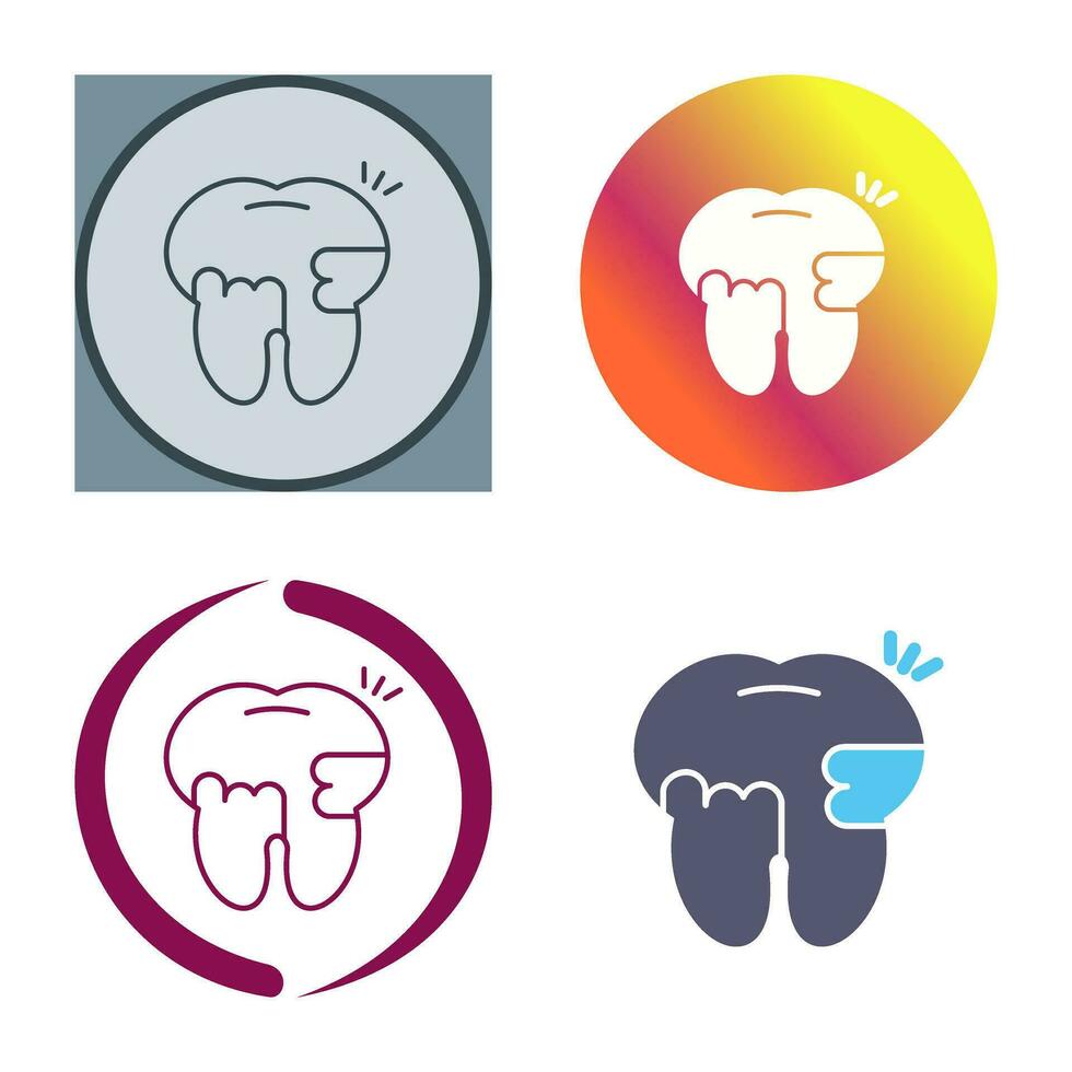 Toothache And Plaque Vector Icon