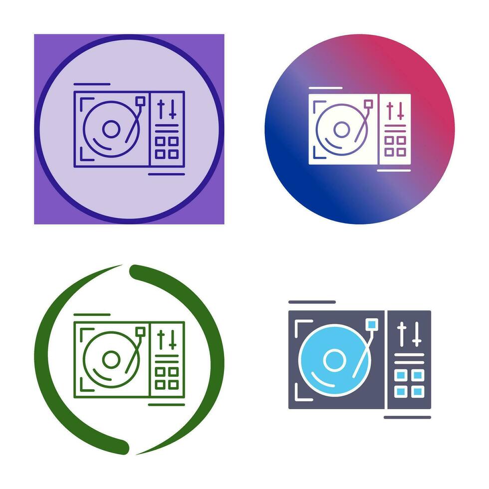 Turntable Vector Icon