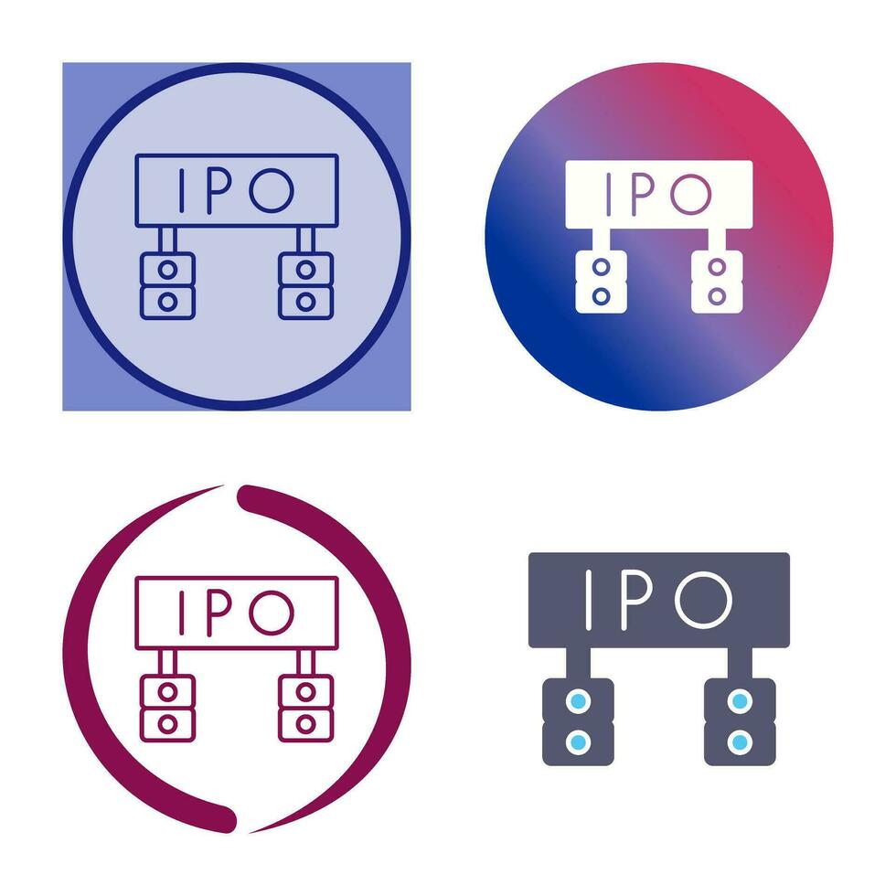 Ipo Vector Icon