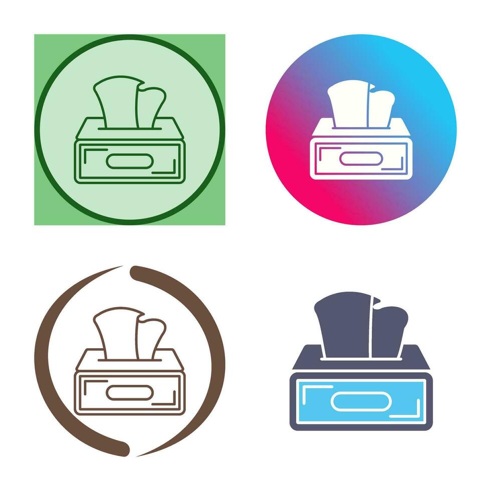 Tissue Box Vector Icon