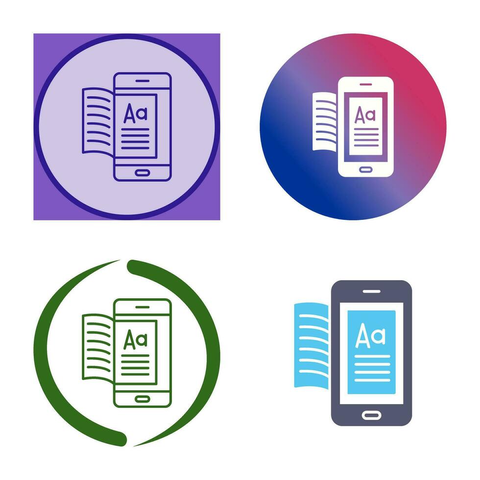 Ebook Vector Icon