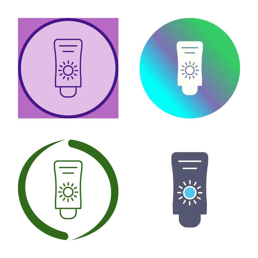 Sun Cream Vector Icon