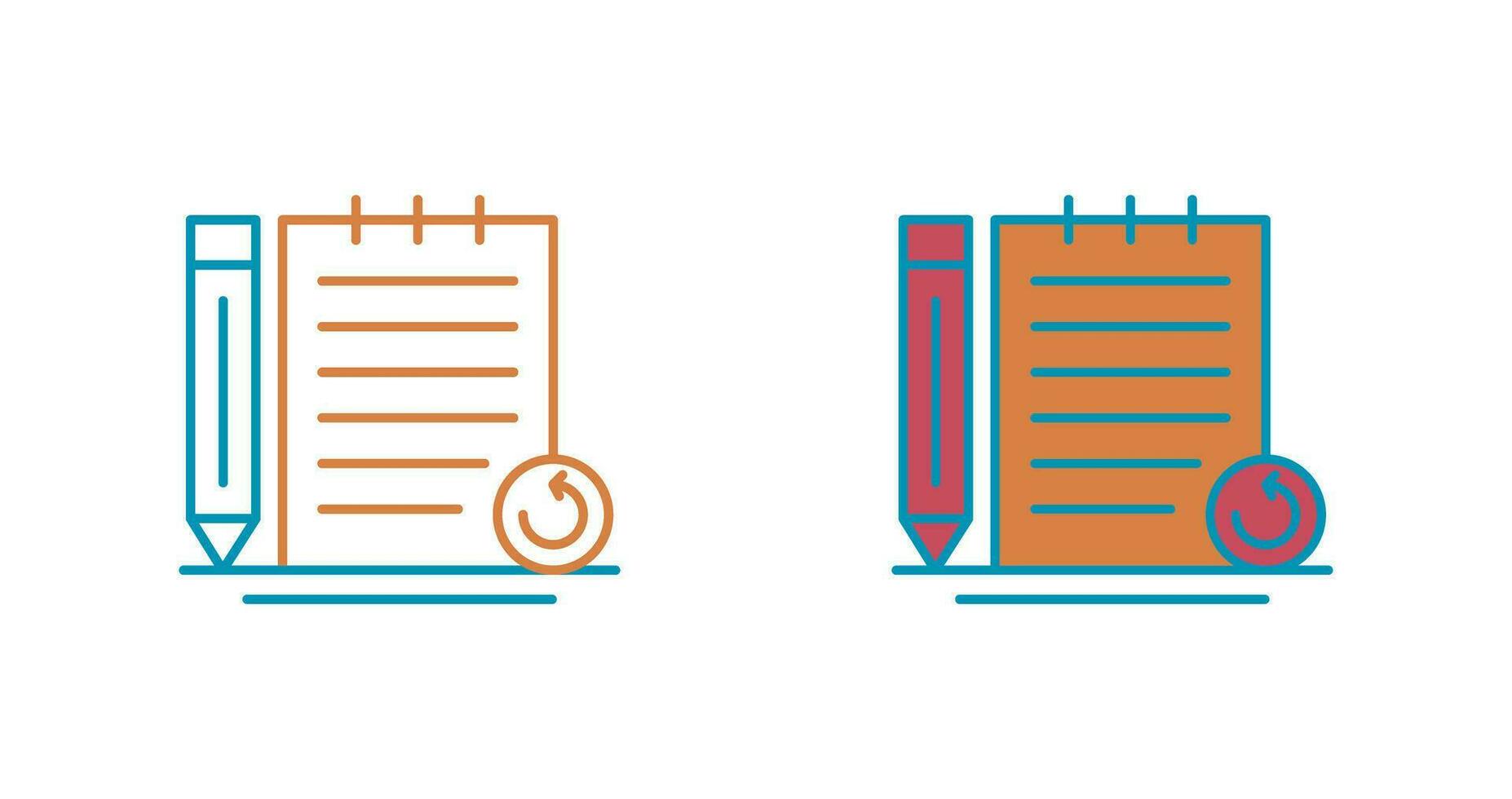 Rechecked Notes Vector Icon