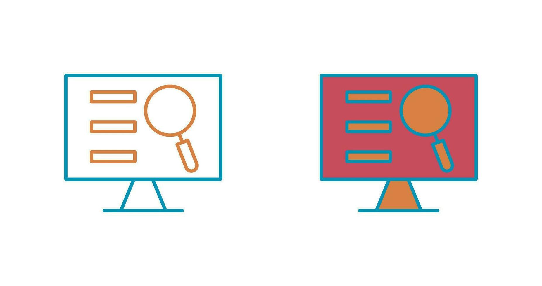 Monitor Screen Vector Icon