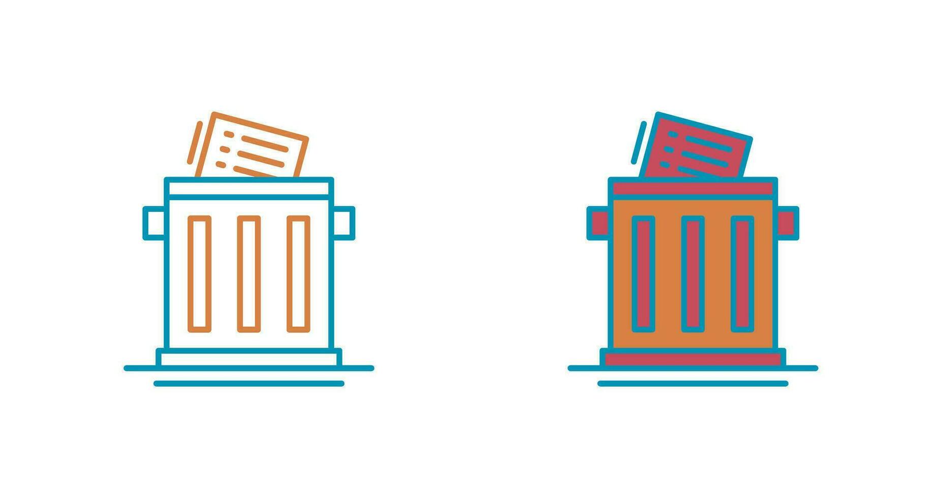Trash List Vector Icon