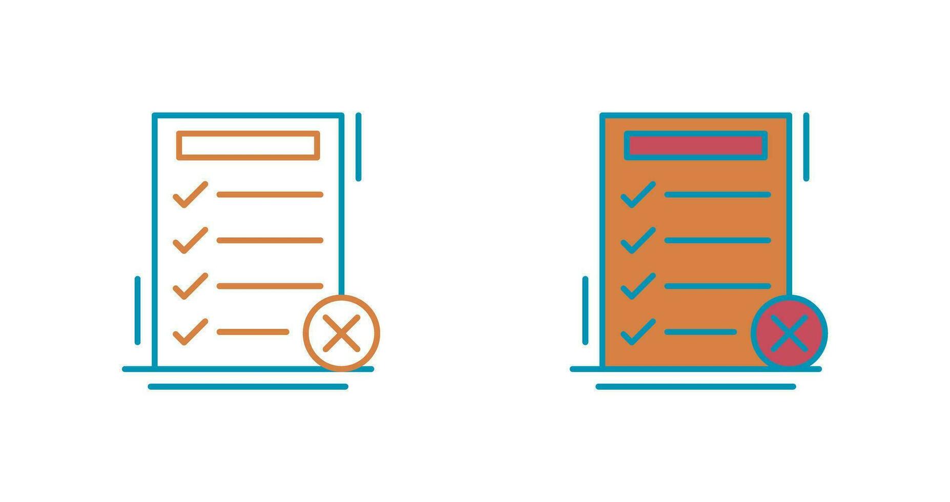 Fake List Vector Icon