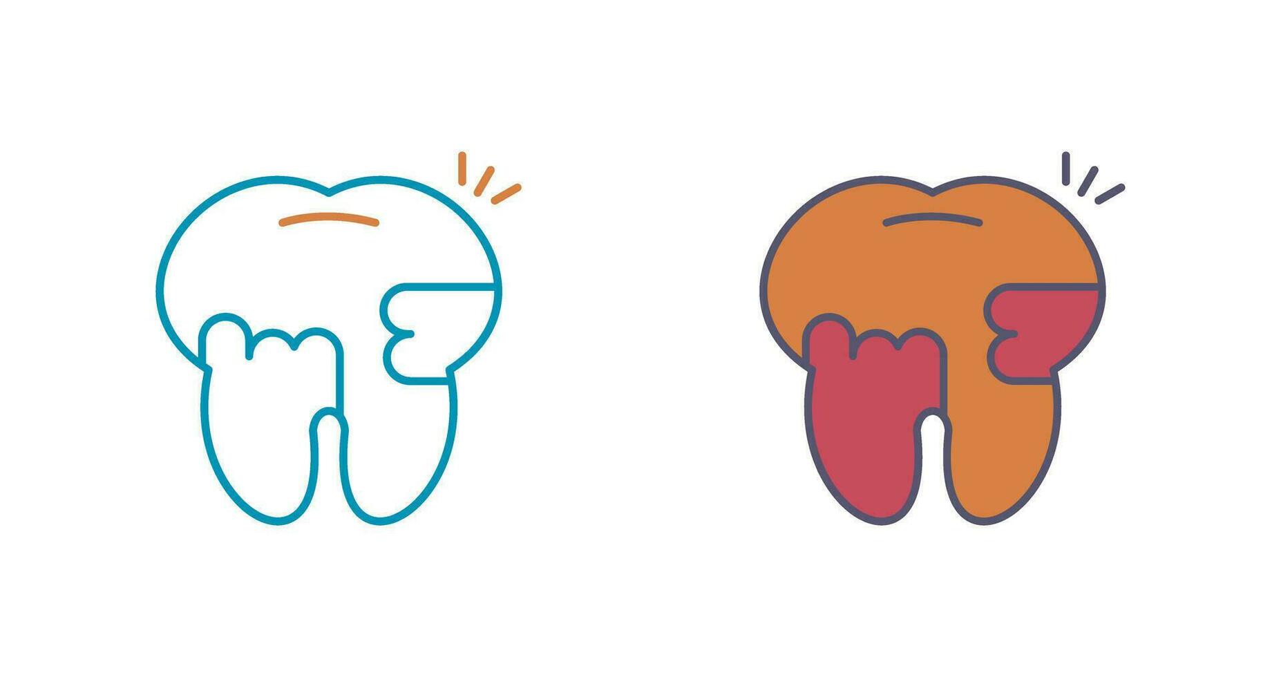 Toothache And Plaque Vector Icon