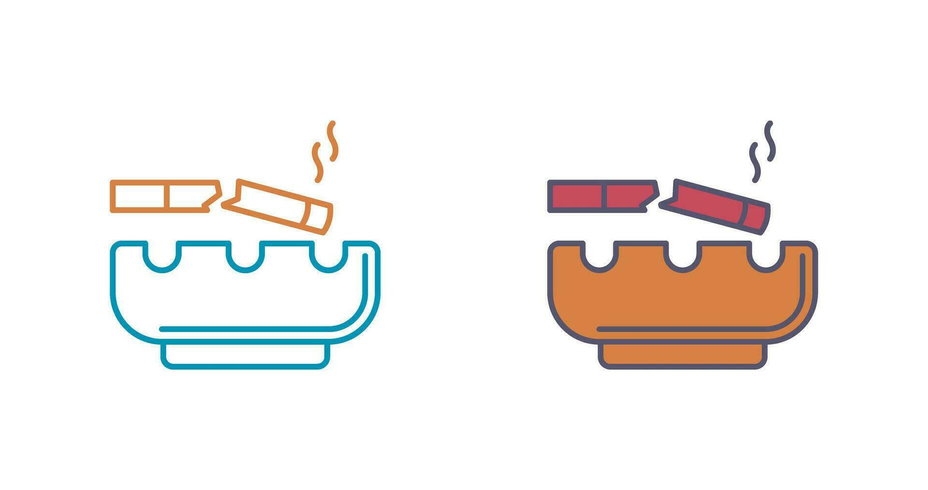 Broken Cigarette Vector Icon