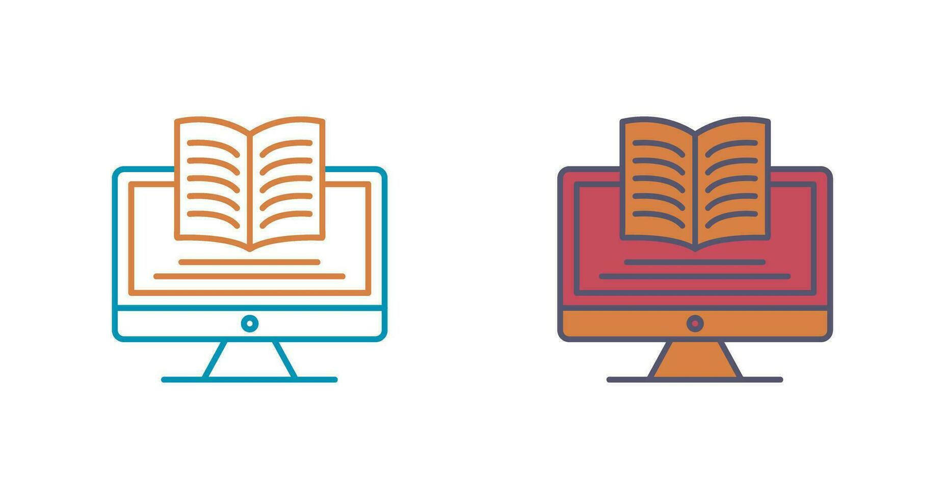 Digital Learning Vector Icon