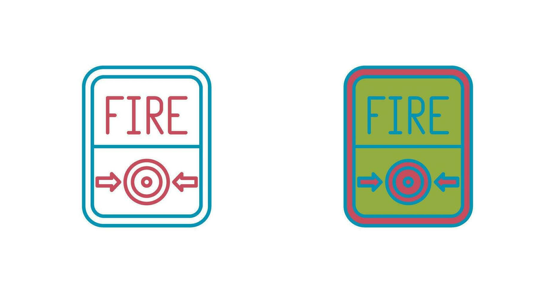 Fire Button Vector Icon