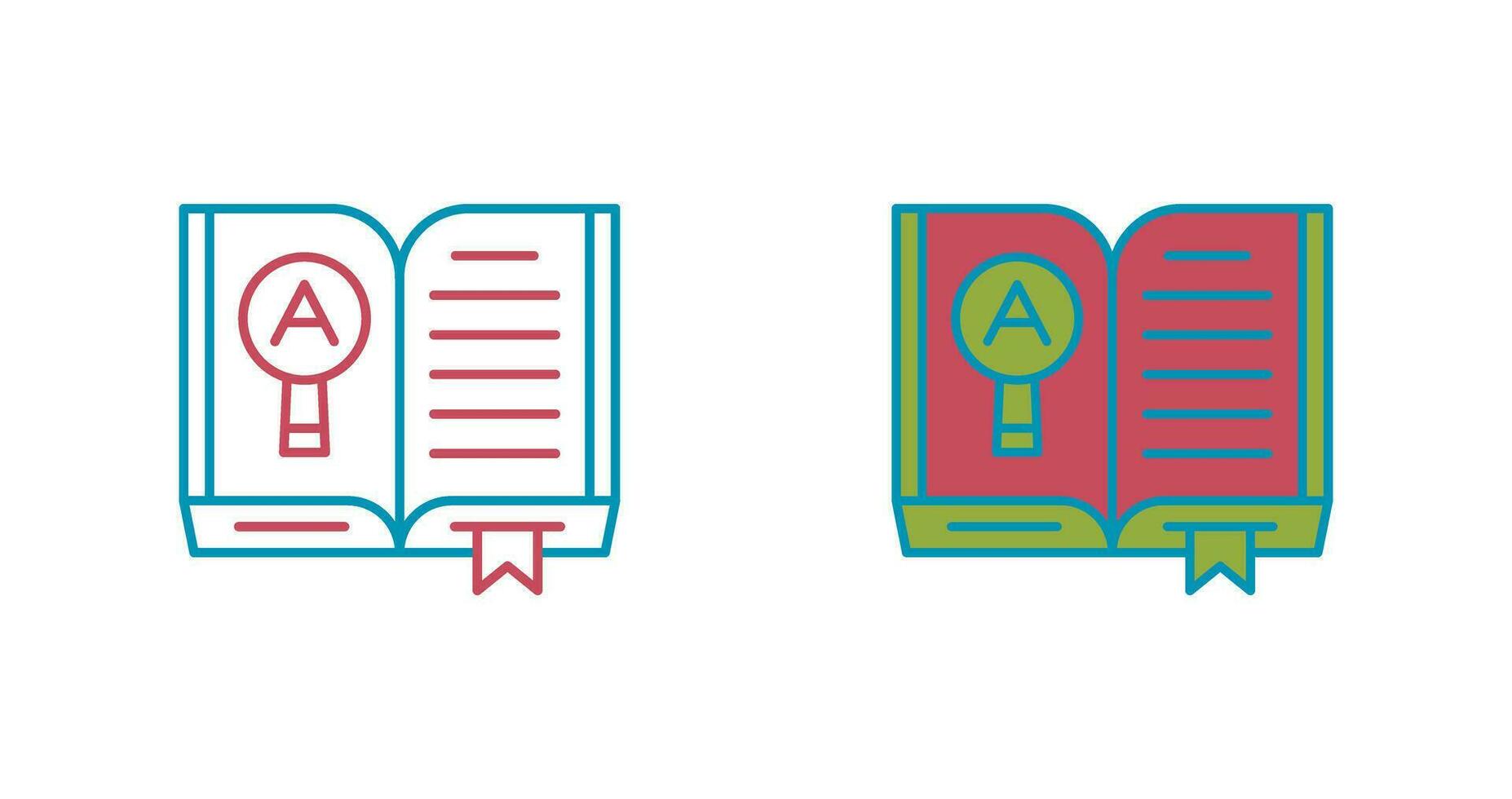 Open Book Vector Icon