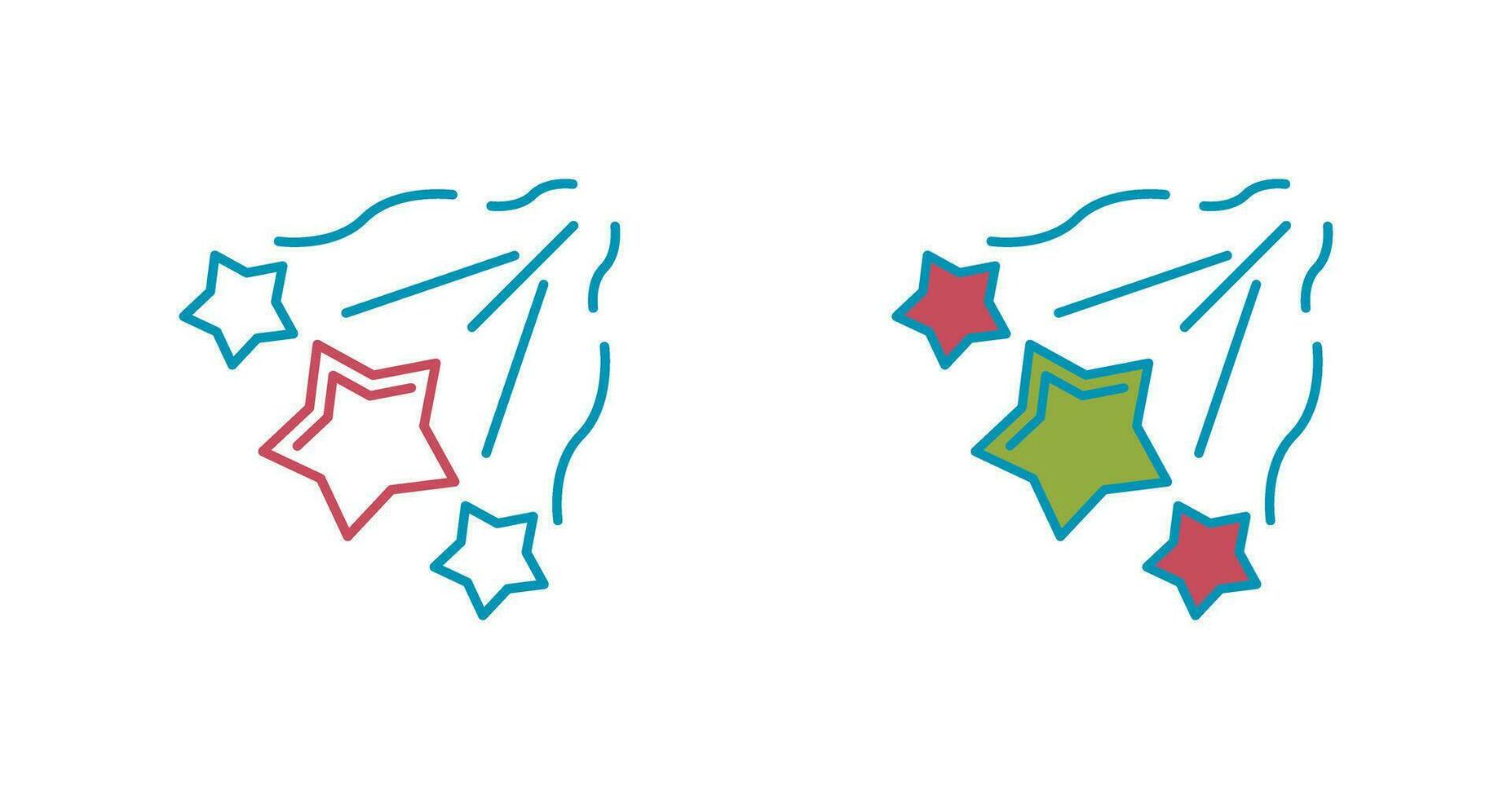 Falling Stars Vector Icon