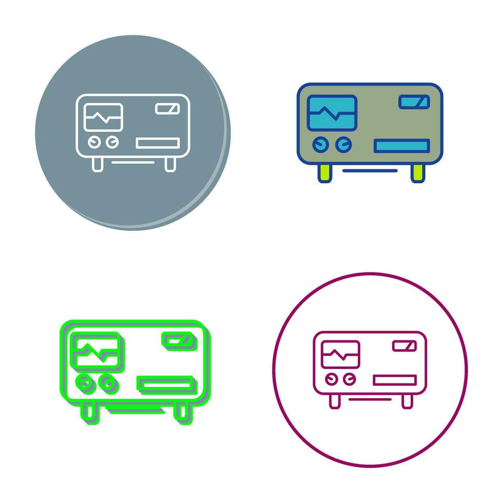 Oscillscope Vector Icon