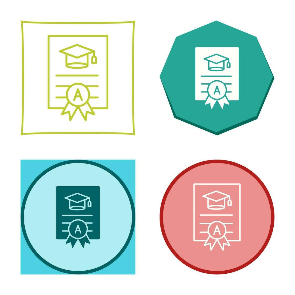 Report Card Vector Icon