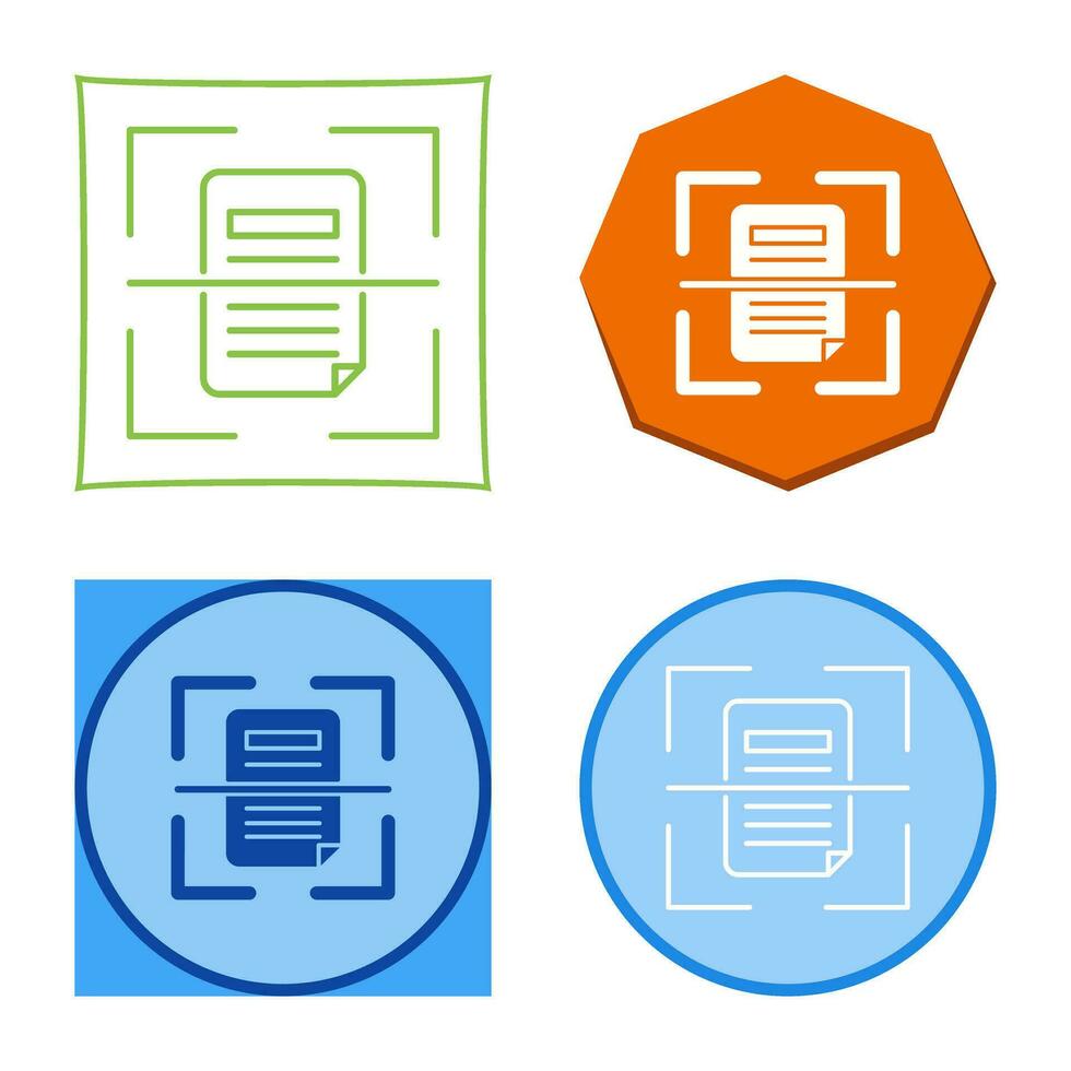 Scan Vector Icon