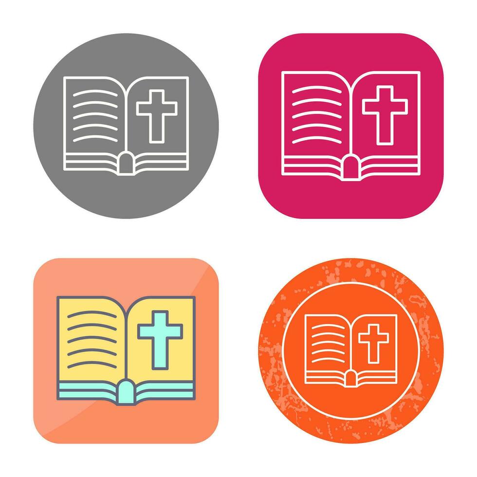 icono de vector de biblia