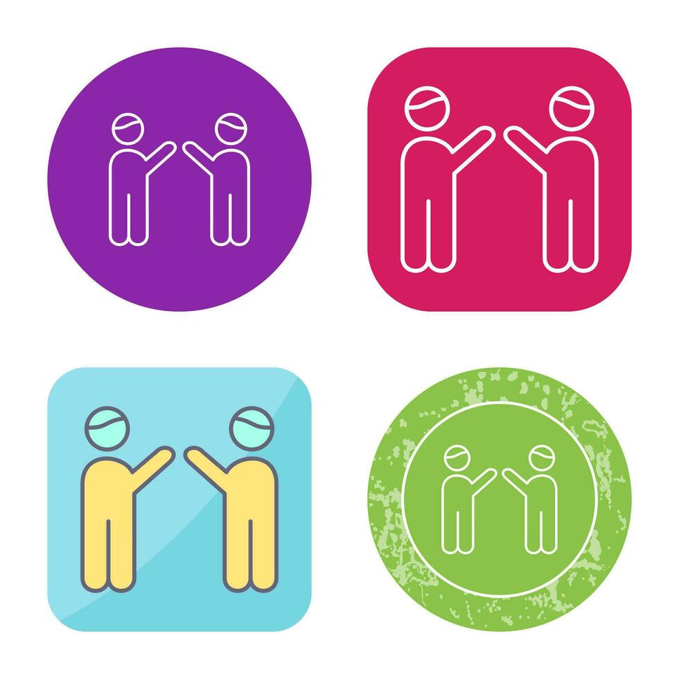 Waing to people Vector Icon