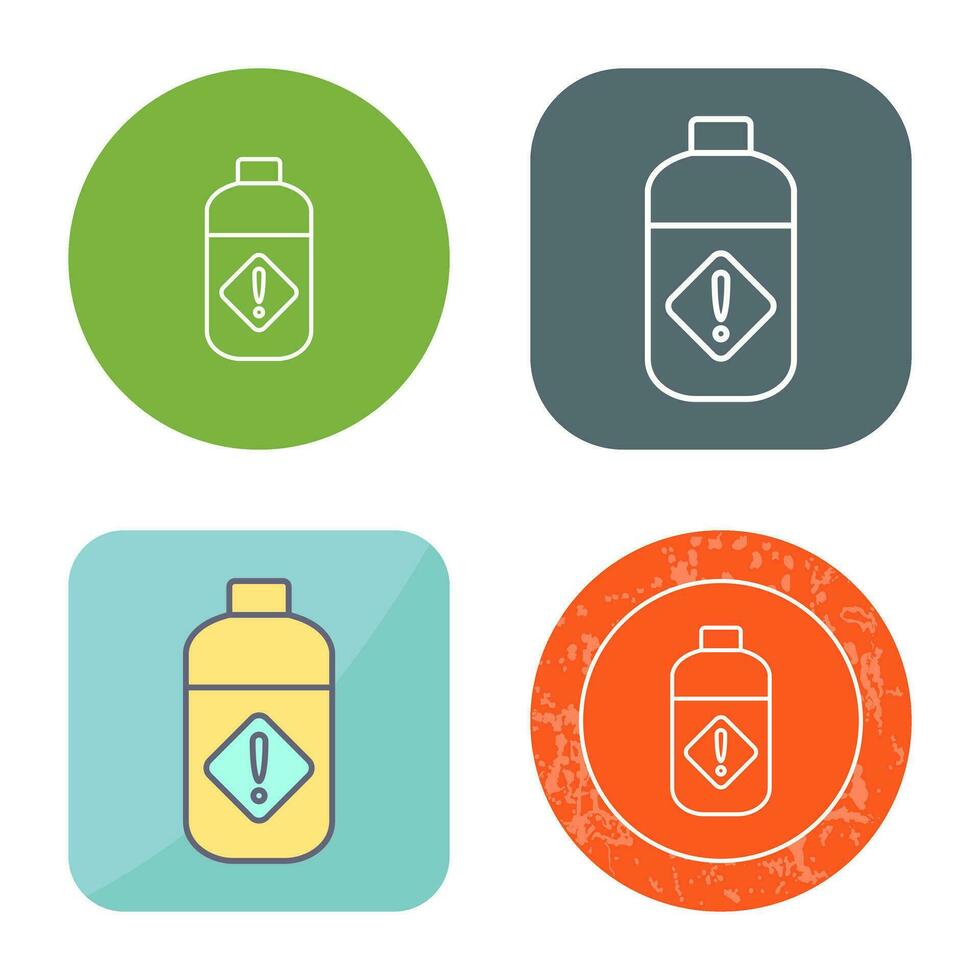 Pesticide Bottle Vector Icon
