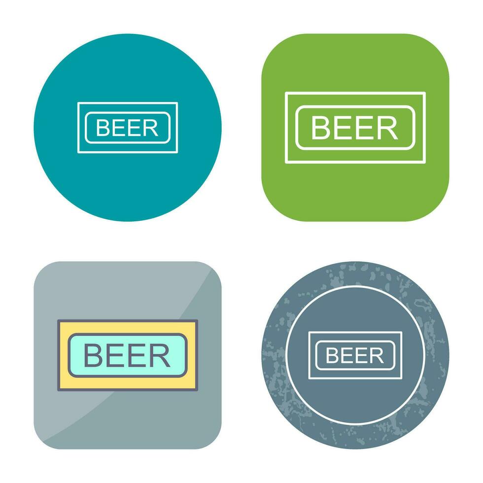 Beer Sign Vector Icon