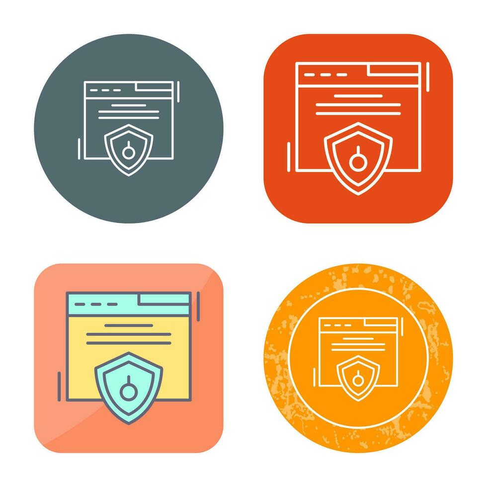 Web Security Vector Icon