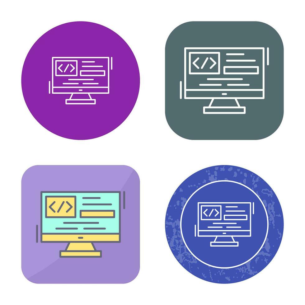 Coding Vector Icon