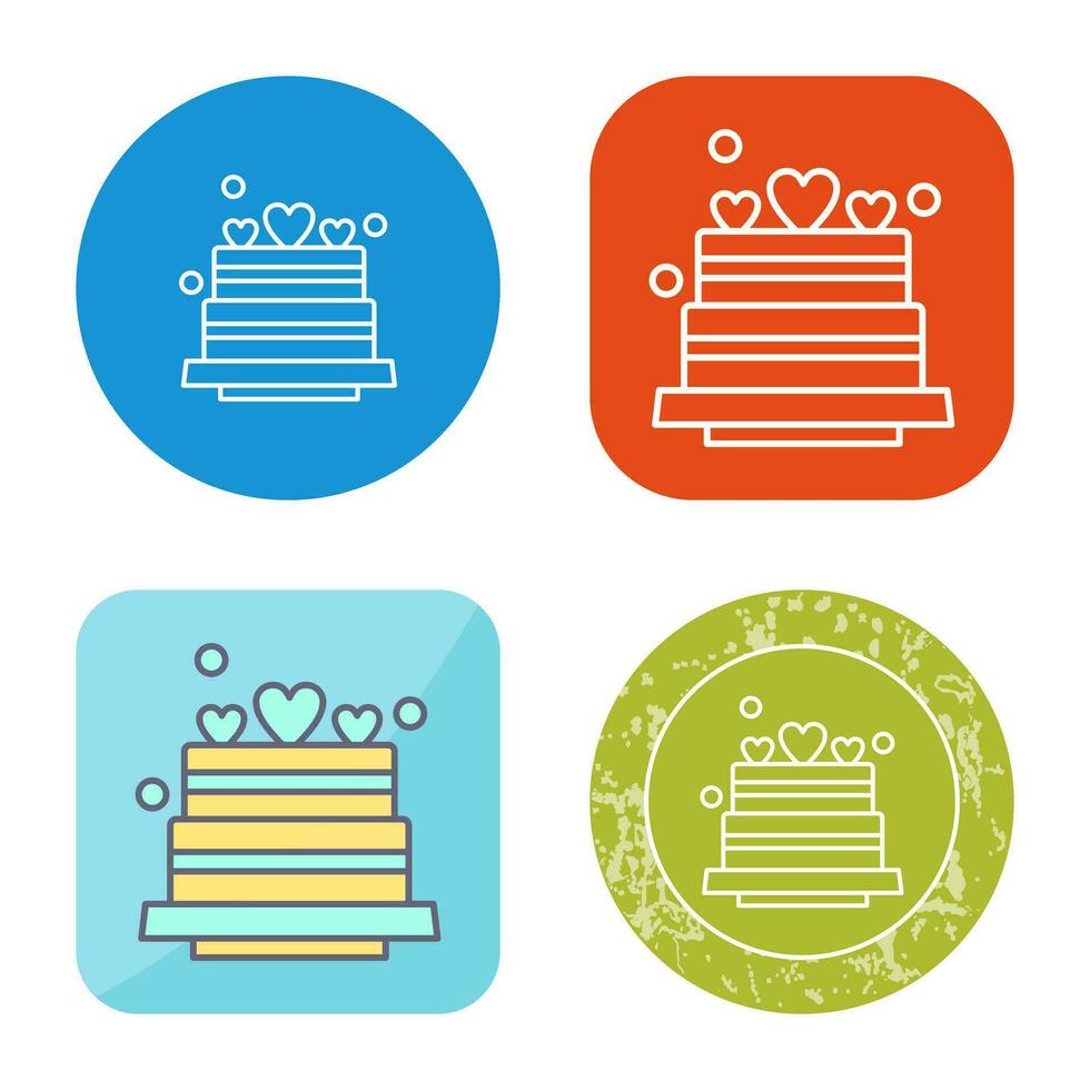 Wedding Cake Vector Icon