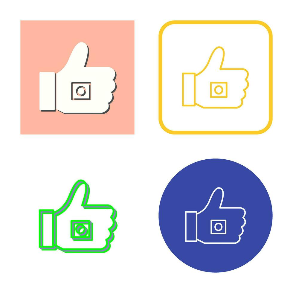 Unique Like Marketing Vector Icon