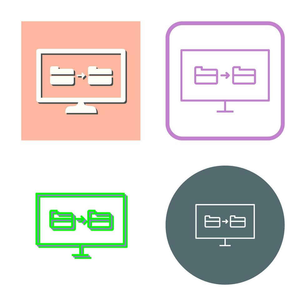 Unique File Sharing Vector Icon