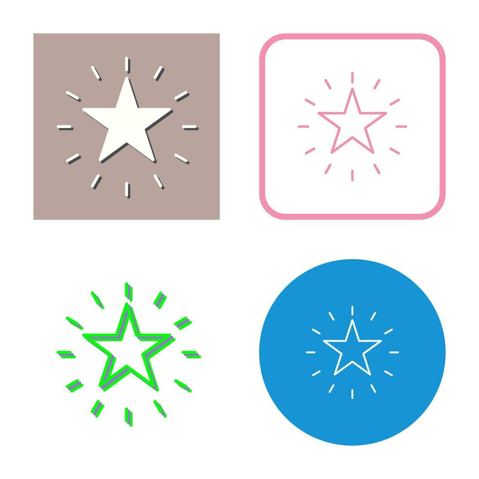 Unique Star Vector Icon