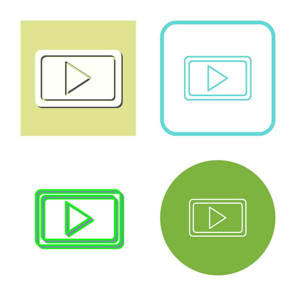 Unique Video Communication Vector Icon