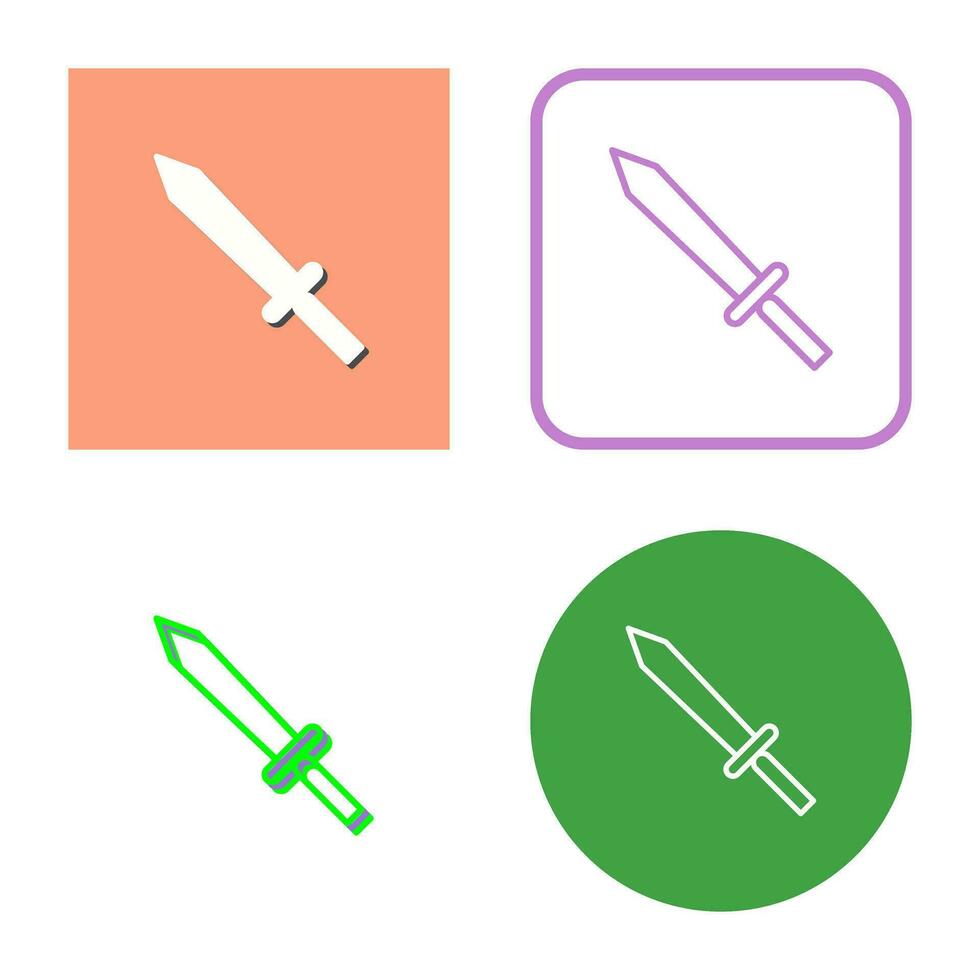 Unique Sword Vector Icon