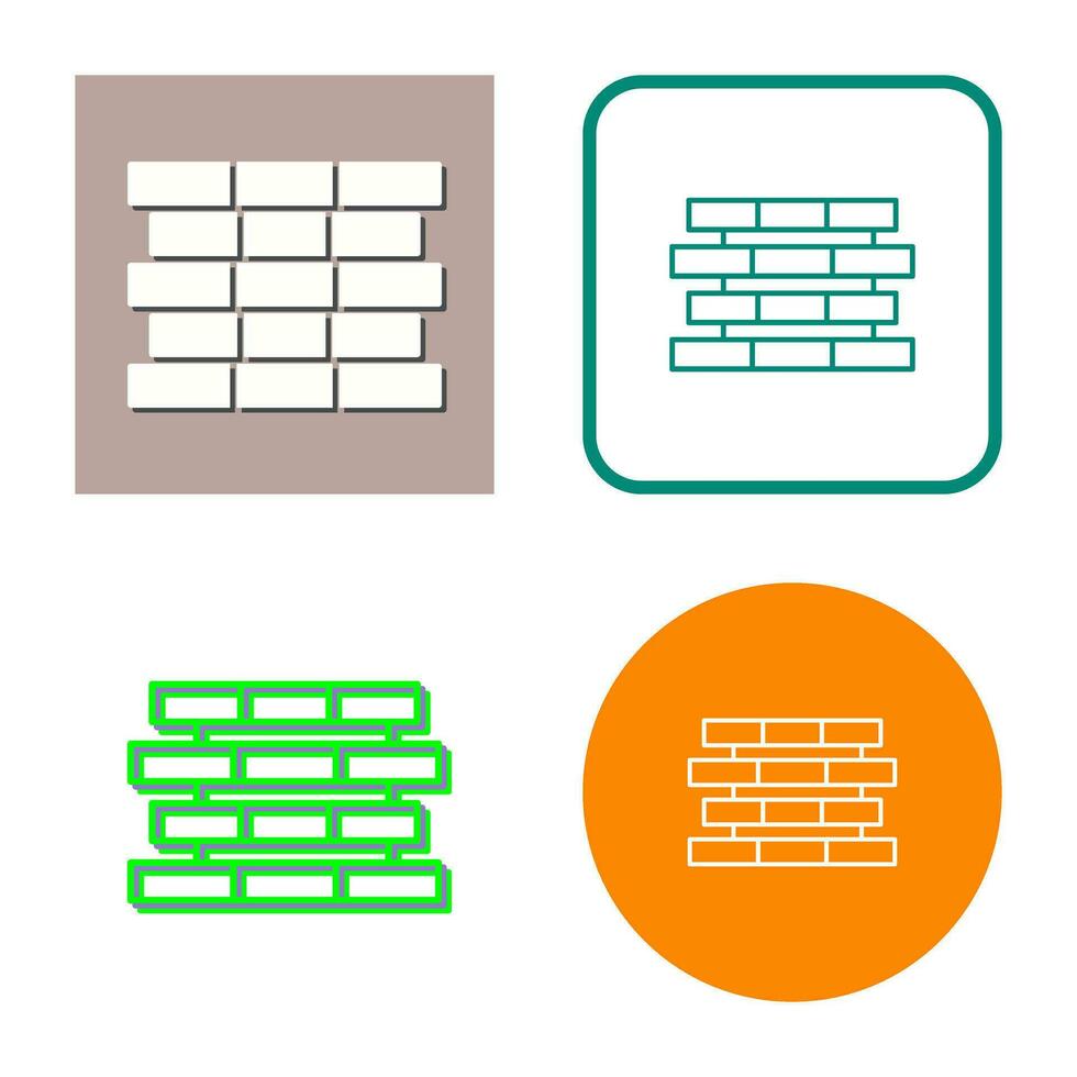 Unique Bricks Vector Icon