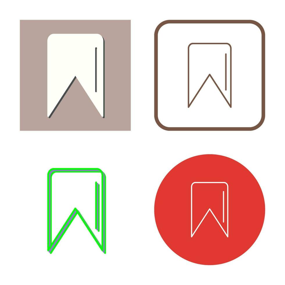 Unique Bookmark Vector Icon