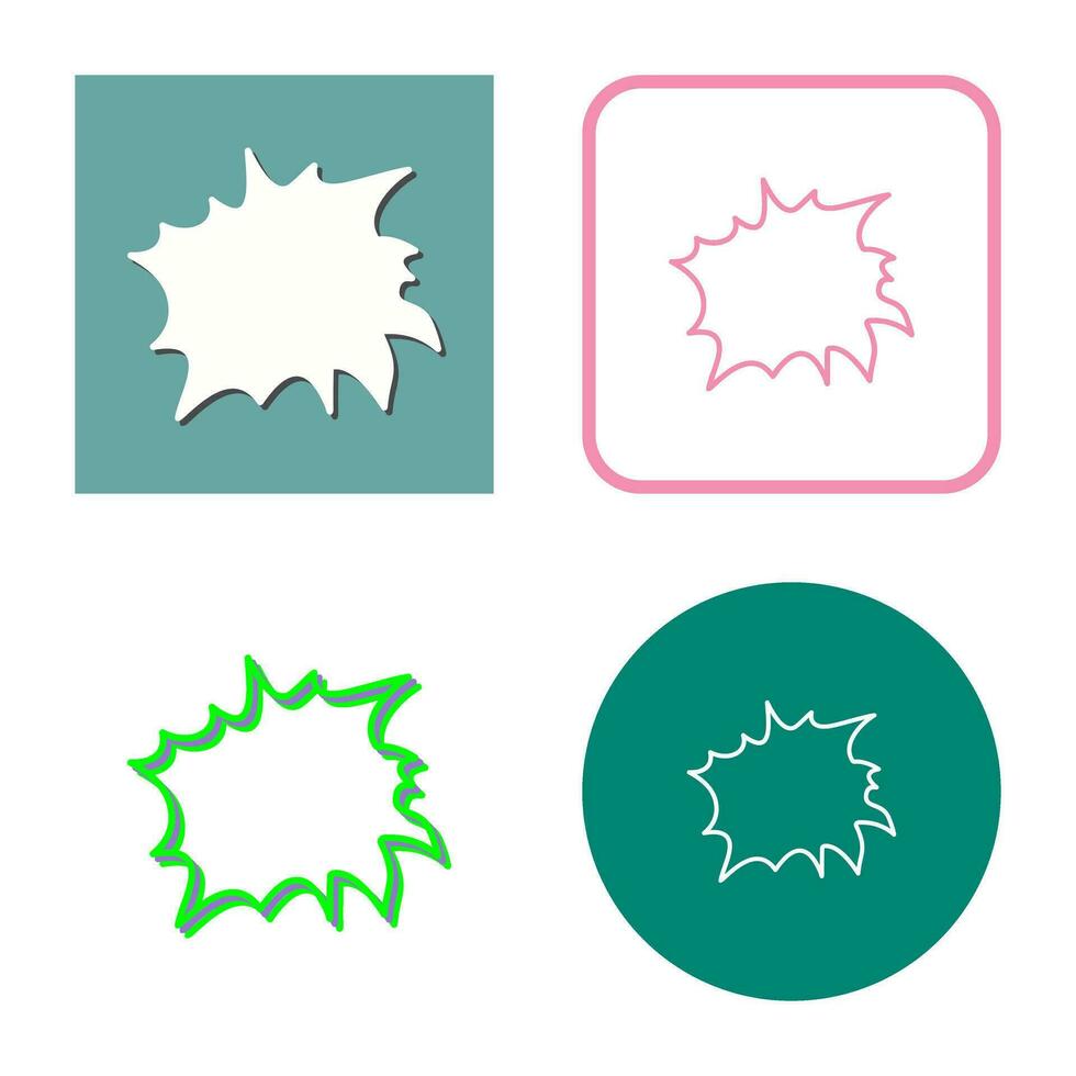 Unique Explosion Vector Icon