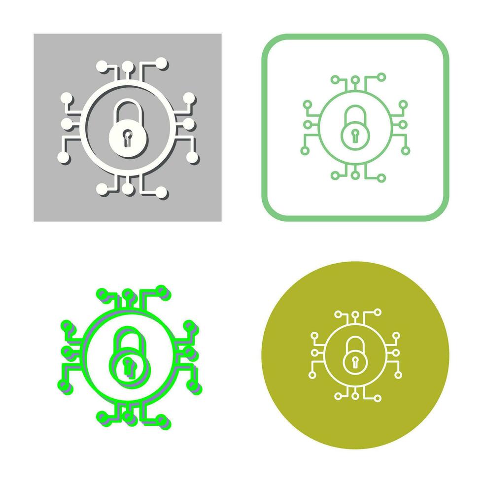 Unique Data Security Vector Icon