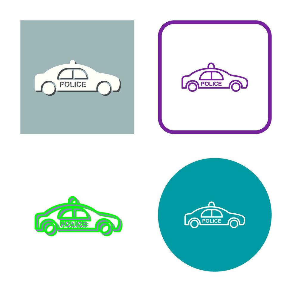 Police Car Vector Icon