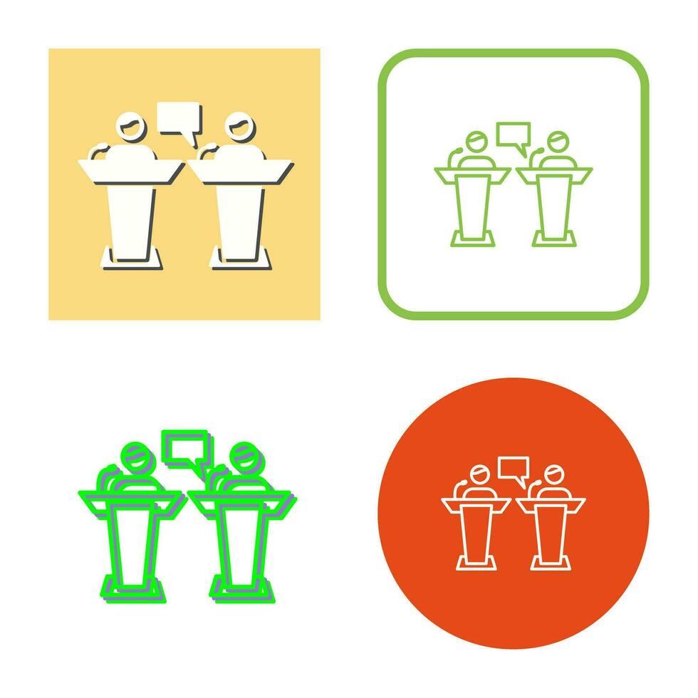 Debate Vector Icon