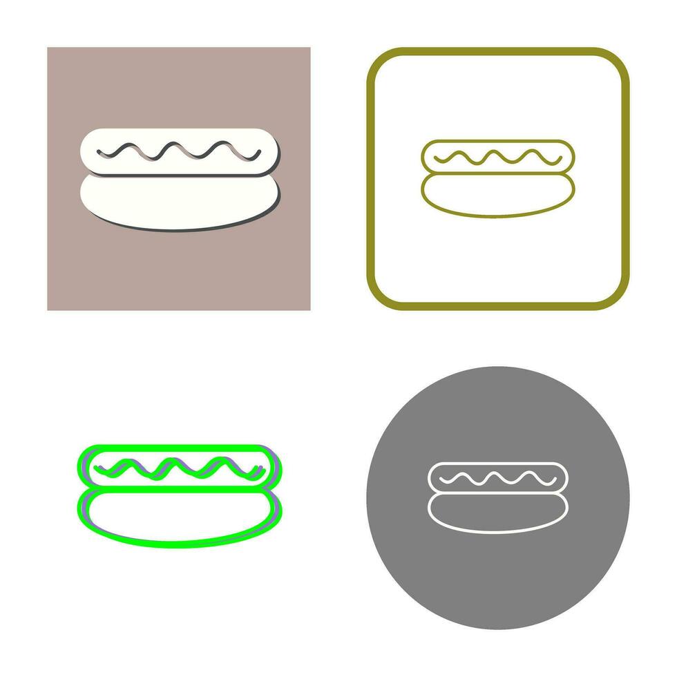 Hot Dog Vector Icon