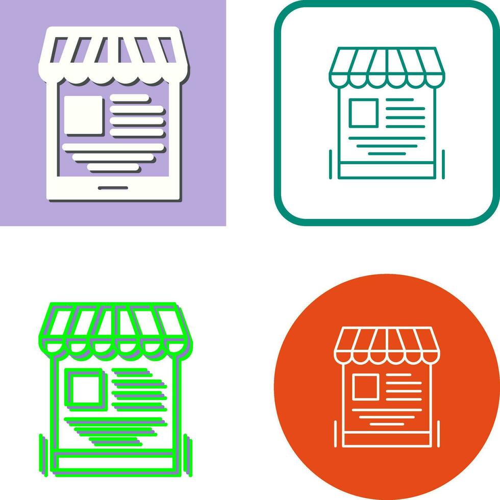 Mobile Shop Vector Icon