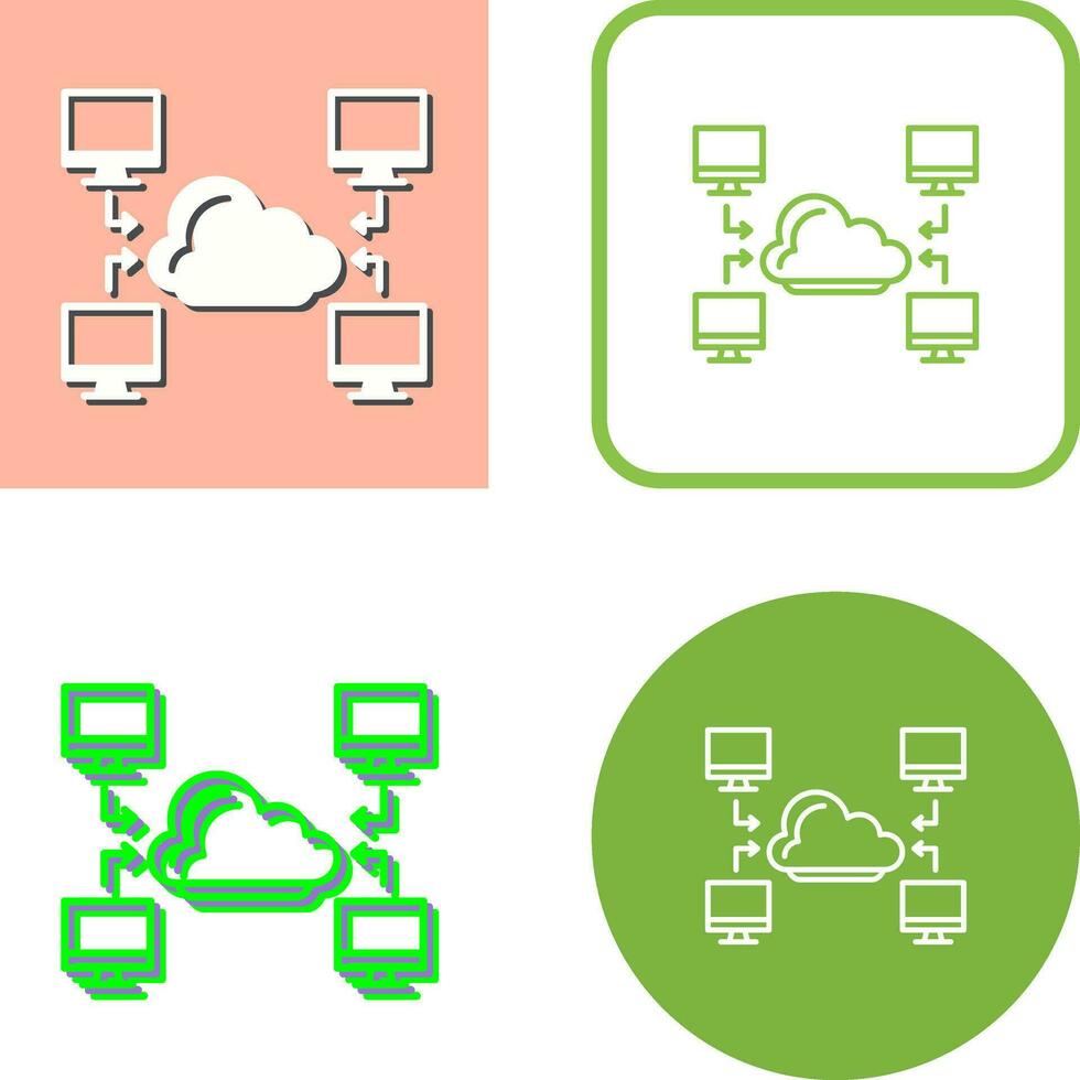 icono de vector de computadora