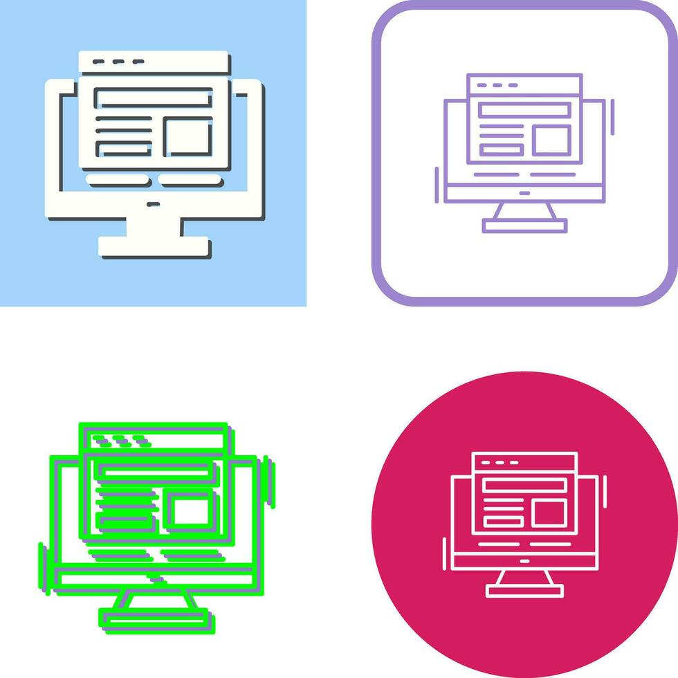 Adaptive Layout Vector Icon