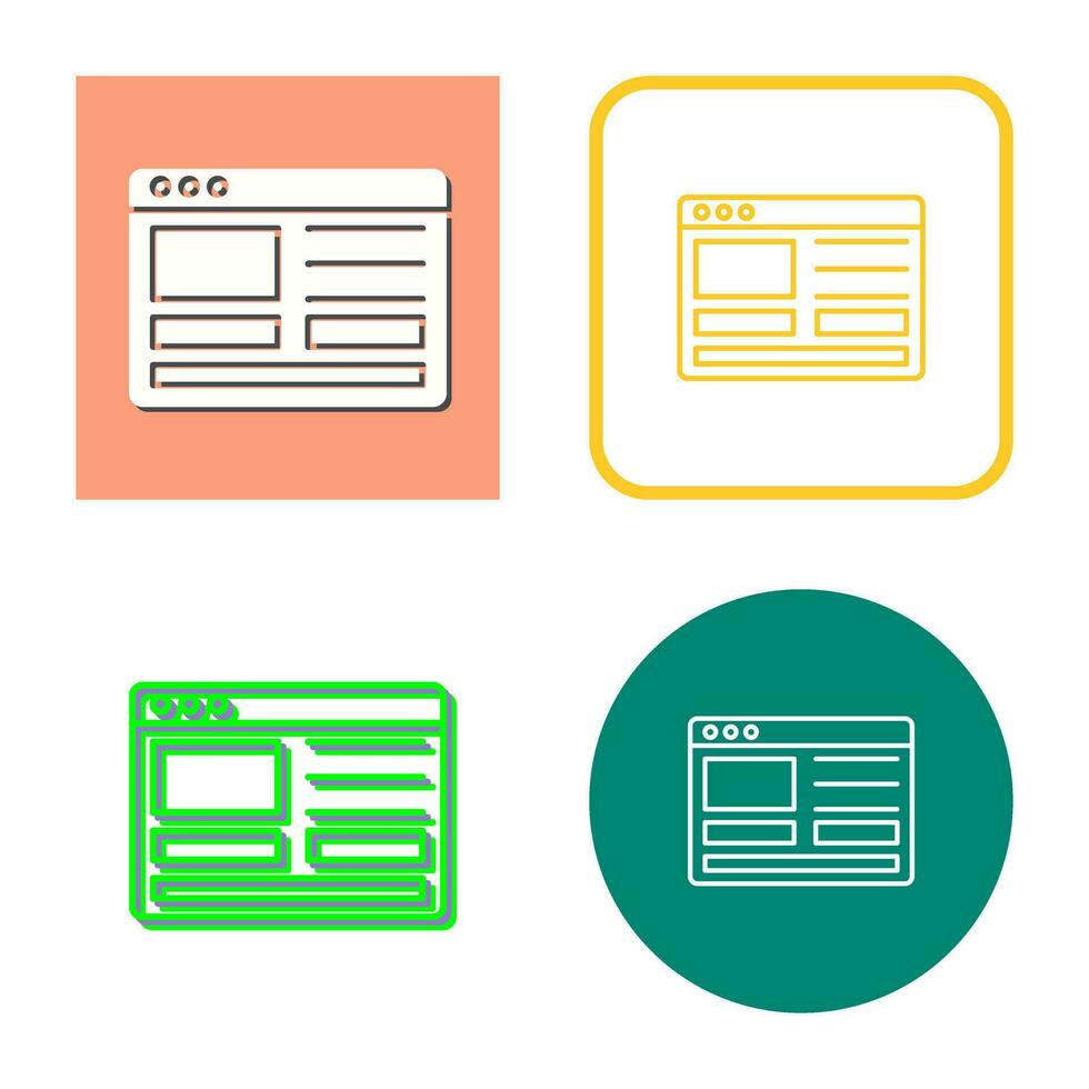 Web Design Vector Icon